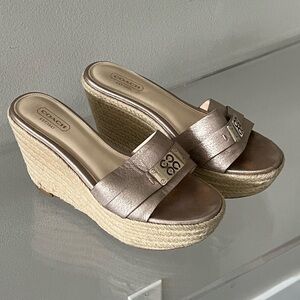 Coach wedge shoes